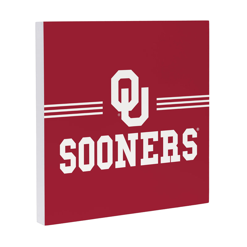 University of Oklahoma Wood Wall Sign, 12x12