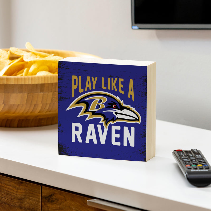 Baltimore Ravens Plock, Down Home Fans, 6x6
