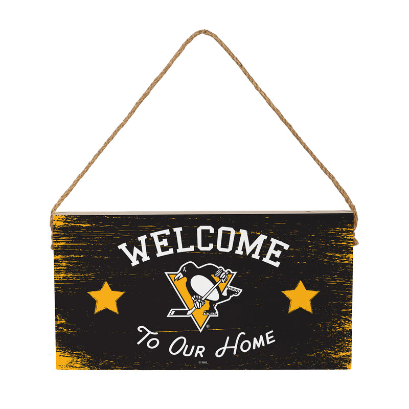 Pittsburgh Penguins Wood Wall Sign, 6x11