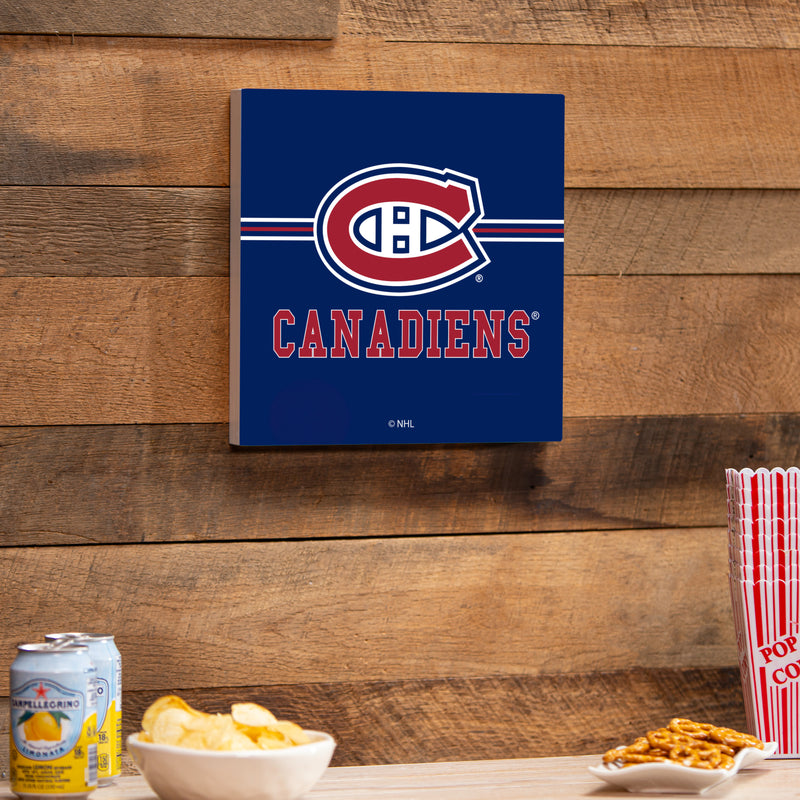 Montreal Canadiens Wood Wall Sign, 12x12