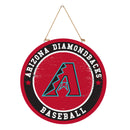 Arizona Diamondbacks Round Door Decor with Hanging Rope, 18x18