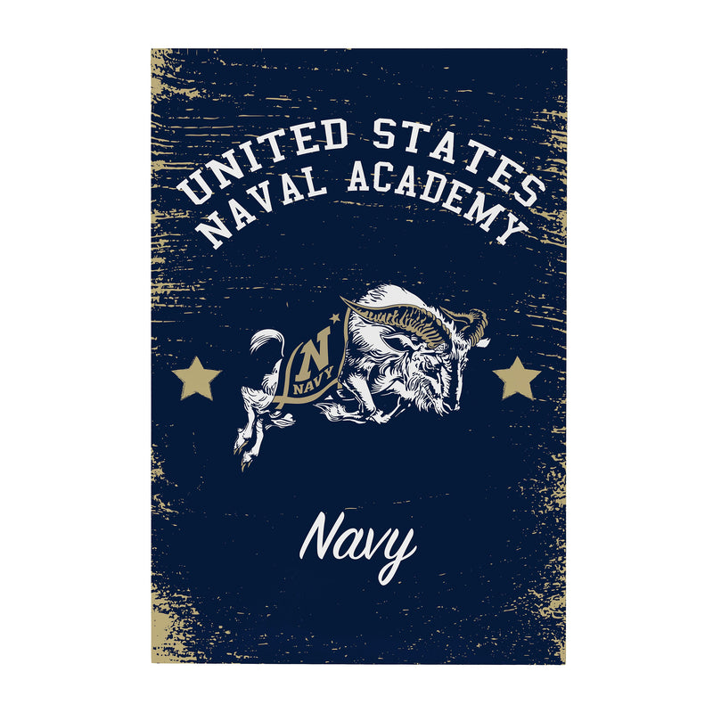 US Naval Academy Wood Wall Sign, 16x24