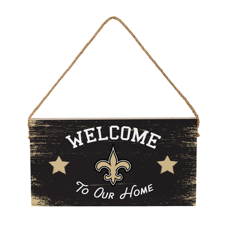 New Orleans Saints Wood Wall Sign, 6x11