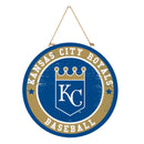 Kansas City Royals Round Door Decor with Hanging Rope, 18x18