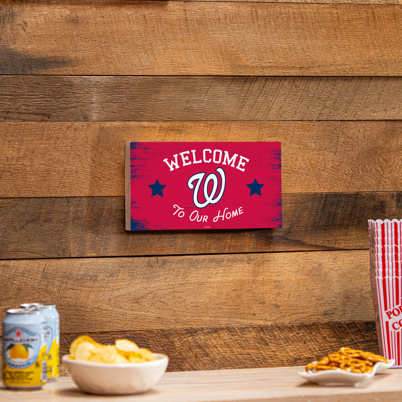 Washington Nationals Wood Wall Sign, 6x11