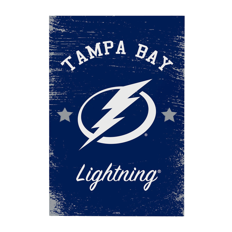 Tampa Bay Lightning Wood Wall Sign, 16x24
