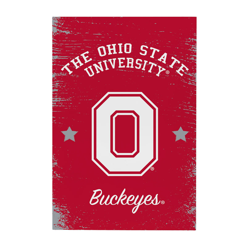 Ohio State University Wood Wall Sign, 16x24