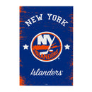 New York Islanders Wood Wall Sign, 16x24