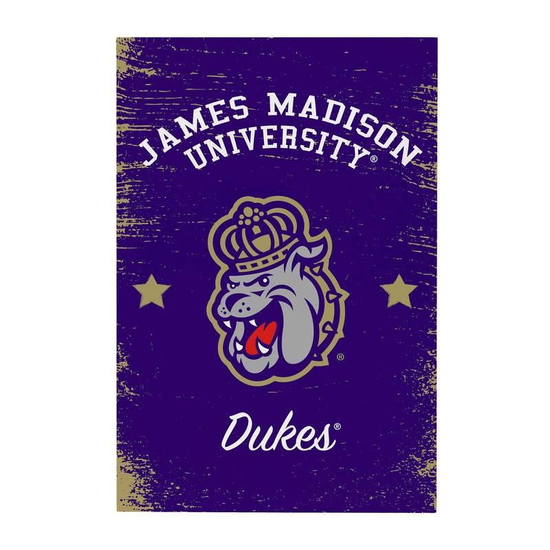 James Madison University Wood Wall Sign, 16x24