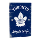 Toronto Maple Leafs Wood Wall Sign, 16x24