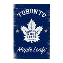 Toronto Maple Leafs Wood Wall Sign, 16x24