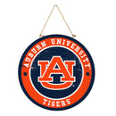 Auburn University Round Door Decor with Hanging Rope, 18x18