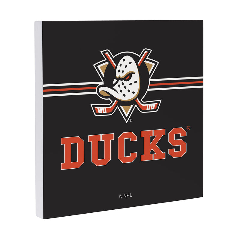 Anaheim Ducks Wood Wall Sign, 12x12