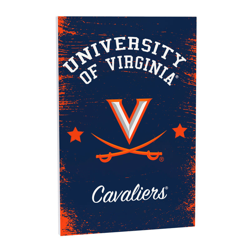 University of Virginia Wood Wall Sign, 16x24