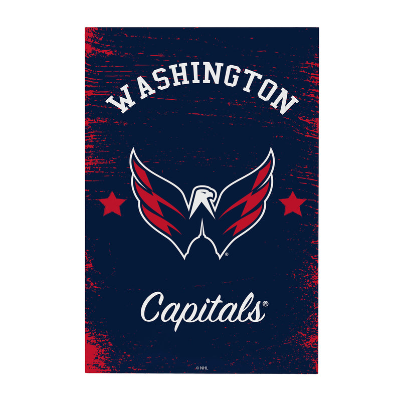 Washington Capitals Wood Wall Sign, 16x24