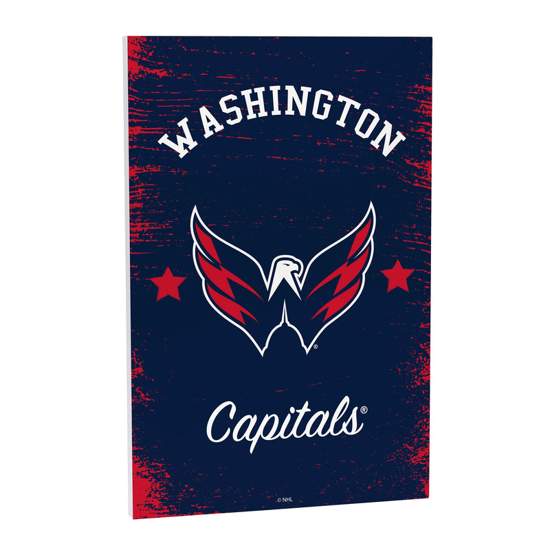 Washington Capitals Wood Wall Sign, 16x24