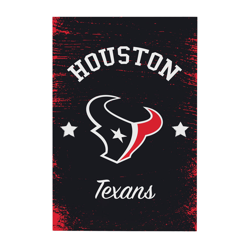 Houston Texans Wood Wall Sign, 16x24