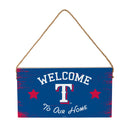 Texas Rangers Wood Wall Sign, 6x11