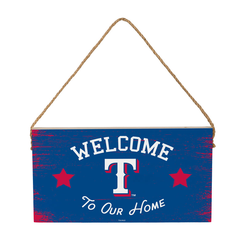 Texas Rangers Wood Wall Sign, 6x11