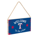 Texas Rangers Wood Wall Sign, 6x11