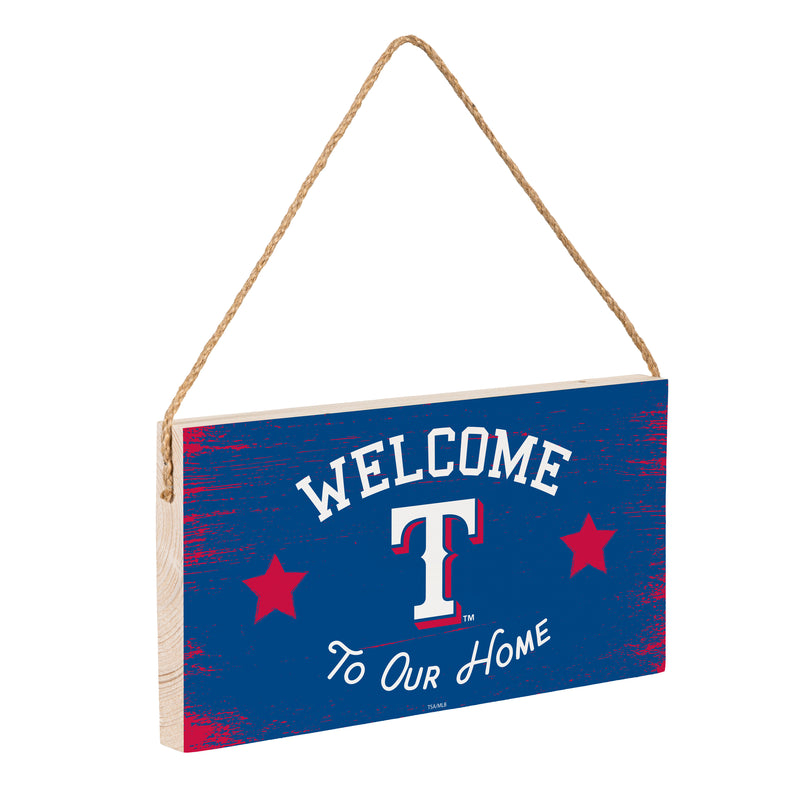 Texas Rangers Wood Wall Sign, 6x11