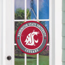 Washington State University Round Door Décor with Hanging Rope, 18x18