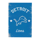 Detroit Lions Wood Wall Sign, 16x24