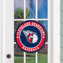 Cleveland Guardians Round Door Decor with Hanging Rope, 18x18