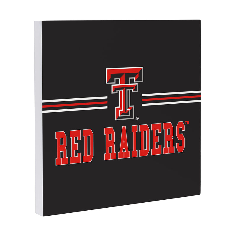 Texas Tech University Wood Wall Sign, 12x12