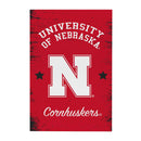 University of Nebraska Wood Wall Sign, 16x24