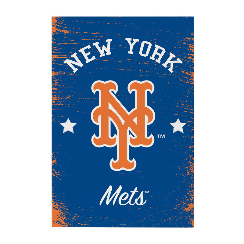 New York Mets Wood Wall Sign, 16x24