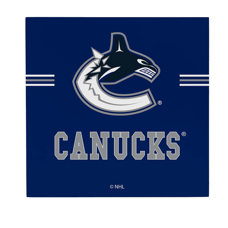 Vancouver Canucks Wood Wall Sign, 12x12