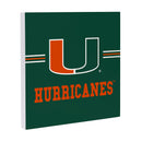 University of Miami Wood Wall Sign, 12x12