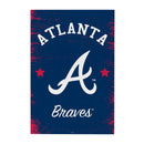 Atlanta Braves Wood Wall Sign, 16x24