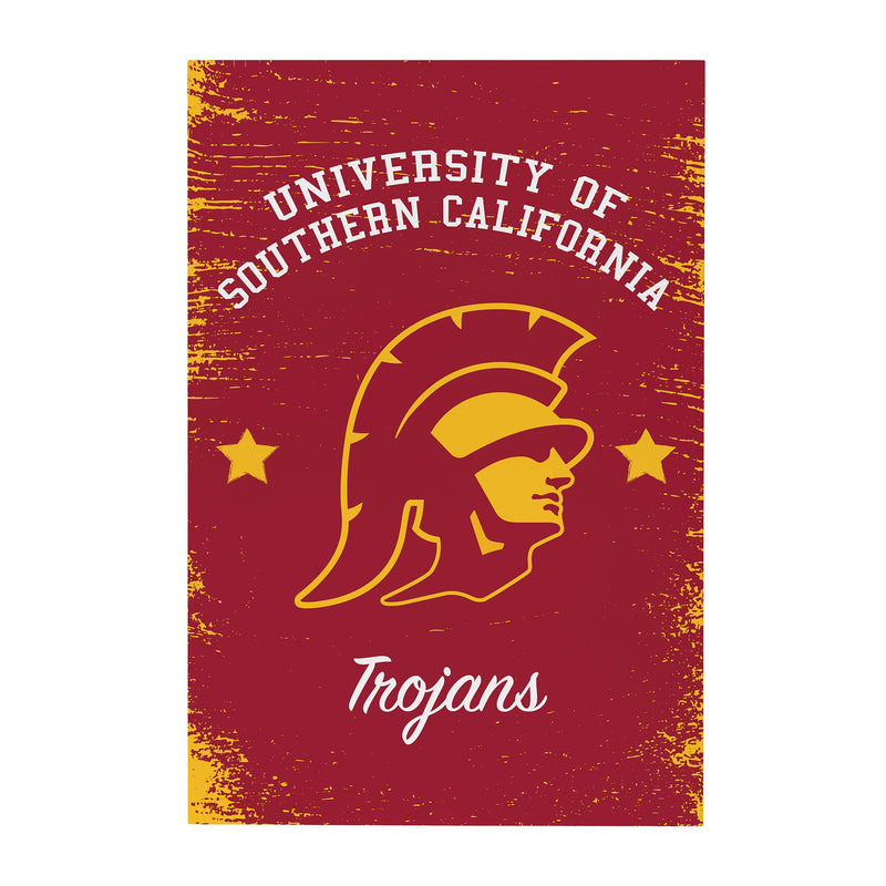 University of Southern California Wood Wall Sign, 16x24