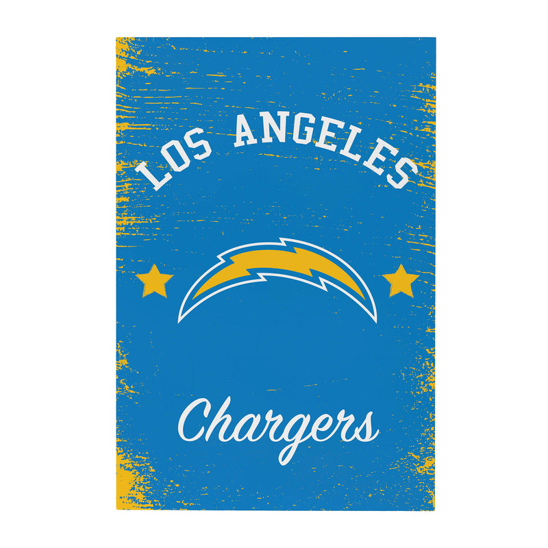 Los Angeles Chargers Wood Wall Sign, 16x24