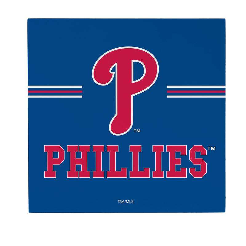 Philadelphia Phillies Wood Wall Sign, 12x12