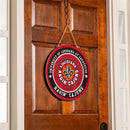 University of Louisiana at Lafayette Round Door Décor with Hanging Rope, 18x18