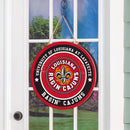 University of Louisiana at Lafayette Round Door Décor with Hanging Rope, 18x18
