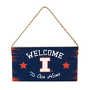 University of Illinois Wood Wall Sign, 6x11