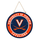 University of Virginia Round Door Decor with Hanging Rope, 18x18