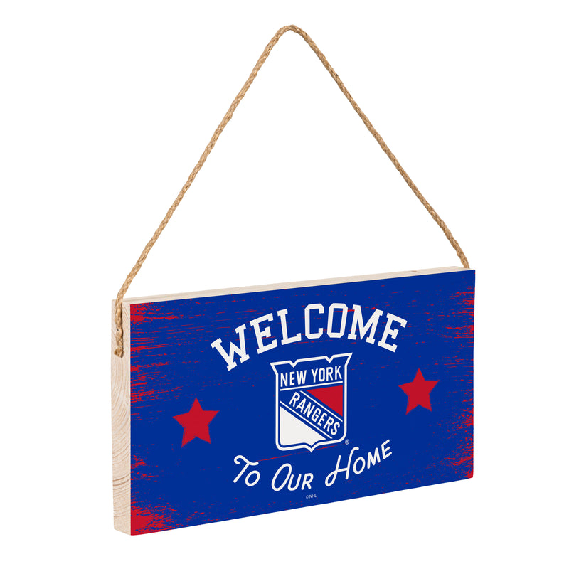 New York Rangers Wood Wall Sign, 6x11