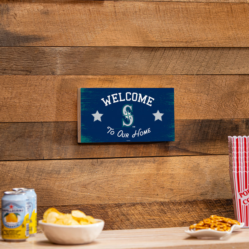 Seattle Mariners Wood Wall Sign, 6x11
