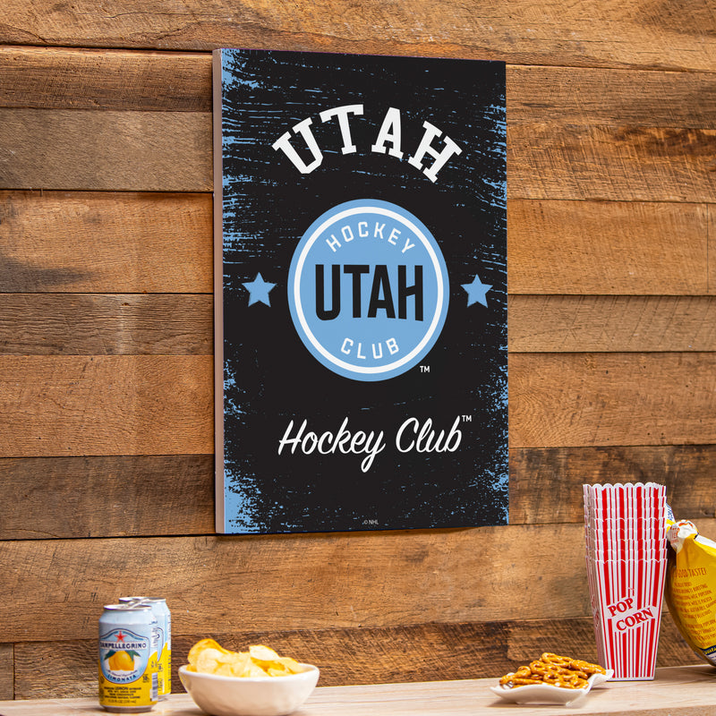 Utah Mammoth Wood Wall Sign, 16x24