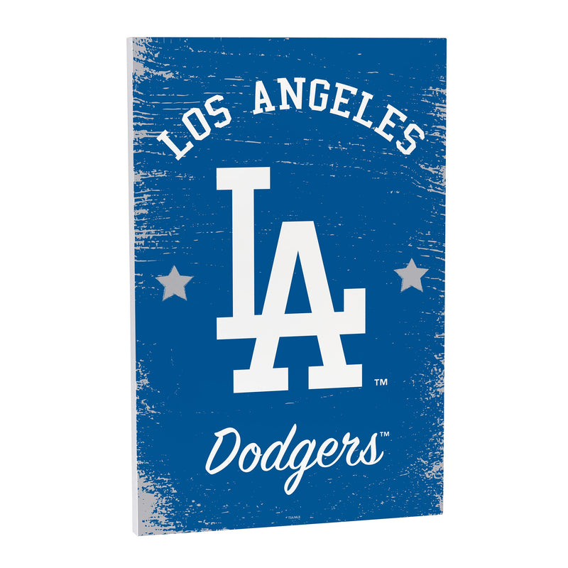 Los Angeles Dodgers Wood Wall Sign, 16x24