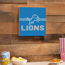 Detroit Lions Wood Wall Sign, 12x12
