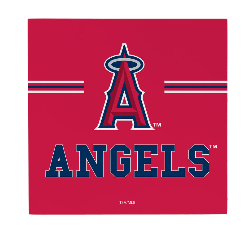 Los Angeles Angels Wood Wall Sign, 12x12