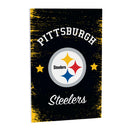 Pittsburgh Steelers Wood Wall Sign, 16x24