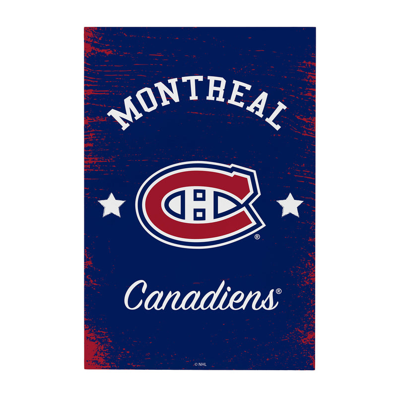 Montreal Canadiens Wood Wall Sign, 16x24
