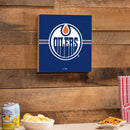 Edmonton Oilers Wood Wall Sign, 12x12